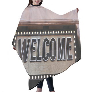 Personality  Big Welcome Sign Hair Cutting Cape