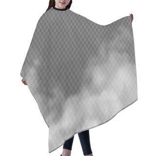Personality  Realistic Clouds Smog Transparent  Hair Cutting Cape