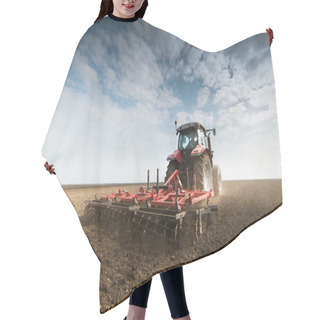 Personality  Tractor Preparing Land  Hair Cutting Cape