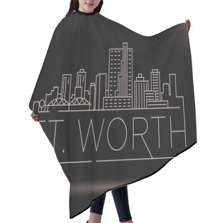 Personality  Ft. Worth Linear City Skyline  Hair Cutting Cape