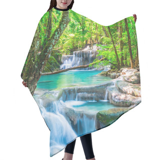 Personality  Cool Waterfall In Deep Forest Hair Cutting Cape