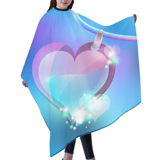 Personality  Vector Jewelry Heart. Vector Illustration. Hair Cutting Cape