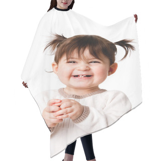 Personality  Happy Laughing Baby Toddler Girl Hair Cutting Cape