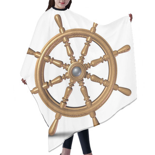 Personality  Boat Steering Wheel Hair Cutting Cape
