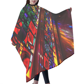 Personality  Stained Glass Window Hair Cutting Cape