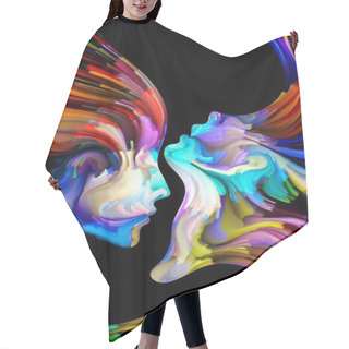 Personality  Advance Of Paint Hair Cutting Cape