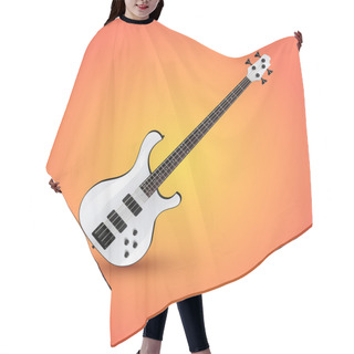 Personality  Electric Guitar. Vector Illustration. Hair Cutting Cape