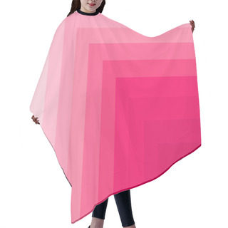 Personality  Illustration Of Gradient Pink 3D Frame For Abstract Background Hair Cutting Cape