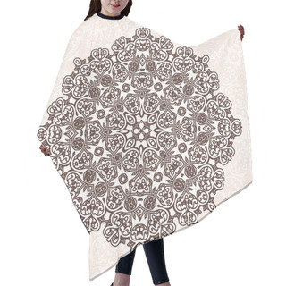 Personality  Abstract Design Element. Round Ornament Pattern Hair Cutting Cape
