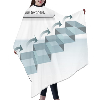 Personality  Step Chart Hair Cutting Cape