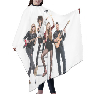 Personality  Young Rock Band  Hair Cutting Cape