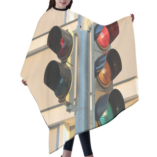 Personality  Traffic Lights For Pedestrians And Traffic Lights For Vehicles At Intersections Hair Cutting Cape