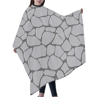 Personality  Vector, Seamless Texture Of Stone, Brick. Hair Cutting Cape
