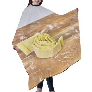 Personality  Handcrafted Pappardelle Pasta In Artisanal Kitchen, A Delightful Display Of Culinary Skill In Fort Wayne, Indiana Hair Cutting Cape