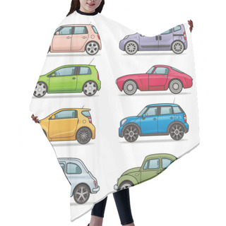 Personality  Car Icon Set Hair Cutting Cape