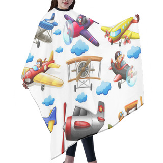 Personality  Set Of Planes Hair Cutting Cape