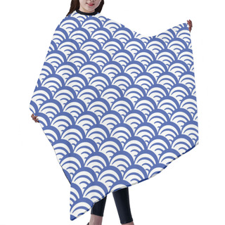Personality  Wave, Asian Seamless Pattern Hair Cutting Cape