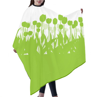 Personality  Tulips Spring Seasonal Flower Garden Ecology Concept Detailed Il Hair Cutting Cape