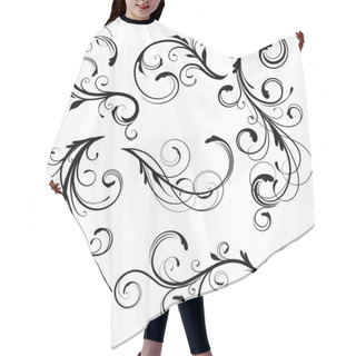 Personality  Decorative Floral Elements Hair Cutting Cape
