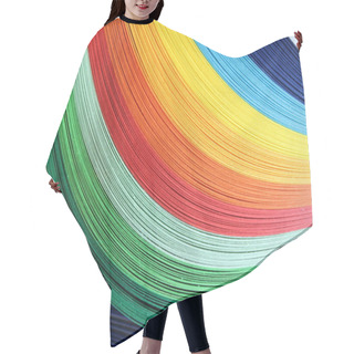 Personality  Colored Stripes Hair Cutting Cape