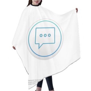Personality  Chat Speech Bubble Icon Hair Cutting Cape