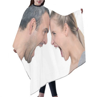Personality  Angry Couple Hair Cutting Cape
