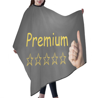 Personality  Thumbs Up Premium Quality Rating Stars Hair Cutting Cape