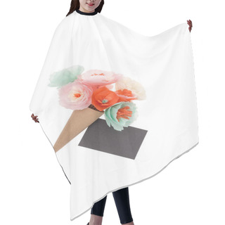 Personality  Handmade Flowers And Postcard Hair Cutting Cape