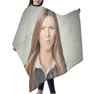 Personality  Lovely Confused Woman  Hair Cutting Cape
