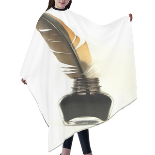 Personality  Inkwell And Quill Hair Cutting Cape