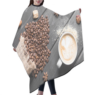 Personality  Cup Of Fresh Made Coffee Hair Cutting Cape