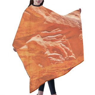 Personality  Orange Yellow Sandstone Rock Canyon Abstract Sand Dune Arch Arch Hair Cutting Cape