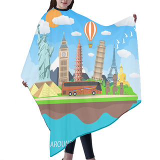 Personality  Travel To World. Hair Cutting Cape