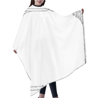 Personality  Decorative Frame Hair Cutting Cape
