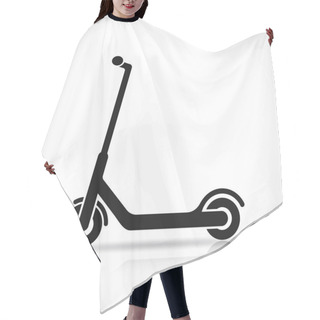 Personality  Vector Scooter Icon Design On White Background Hair Cutting Cape