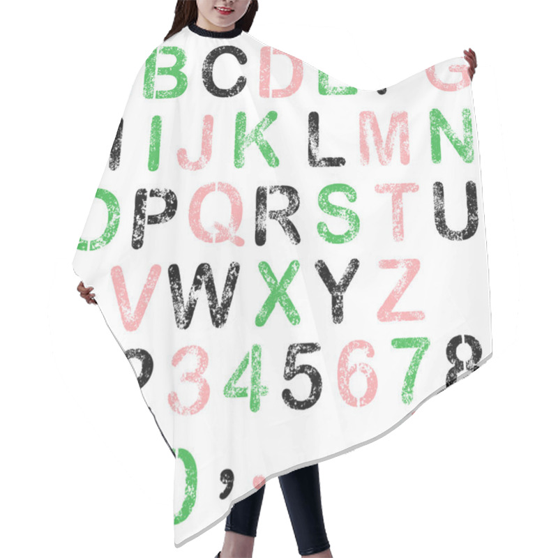 Personality  Watercolor Artistic Font. Hair Cutting Cape