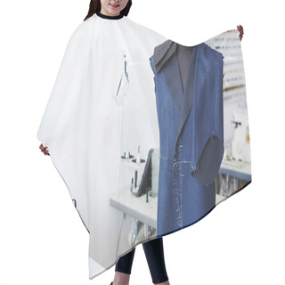 Personality  Unfinished Jacket And Trousers In Tailor Workshop Hair Cutting Cape