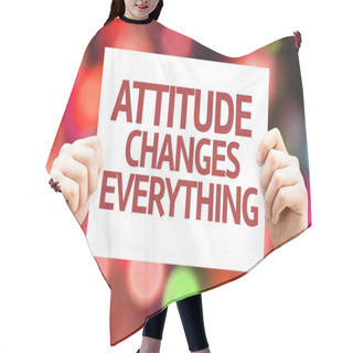 Personality  Attitude Changes Everything Card Hair Cutting Cape
