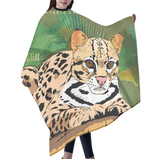 Personality  Wild Cats. Jaguar Hair Cutting Cape