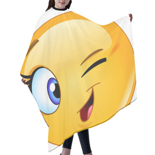 Personality  Female Emoticon Winking Hair Cutting Cape