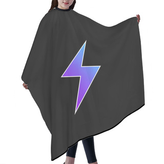 Personality  Bolt Blue Gradient Vector Icon Hair Cutting Cape
