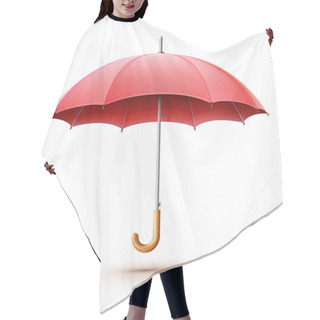 Personality  Red Umbrella Hair Cutting Cape