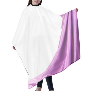 Personality  Purple Silk Drape Isolated On White Hair Cutting Cape