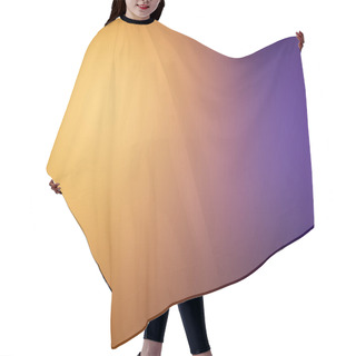 Personality  Beautiful Abstract Background In Orange And Purple Color Hair Cutting Cape