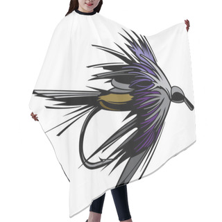 Personality  Fishing Lure Hair Cutting Cape
