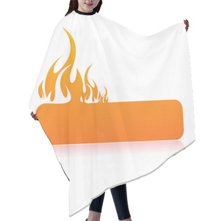 Personality  Burning Flame Banner Hair Cutting Cape