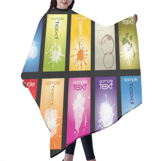 Personality  Vertical Card Templates Hair Cutting Cape