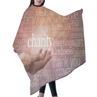 Personality  Warm Charity Word Wall Hair Cutting Cape