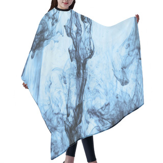 Personality  Background With Swirls Of Blue Paint In Water Hair Cutting Cape