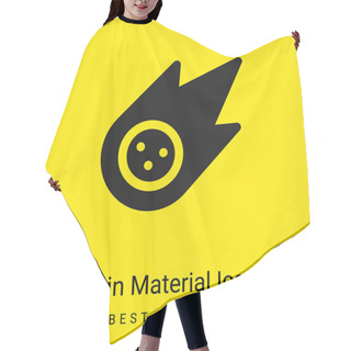 Personality  Asteroid Minimal Bright Yellow Material Icon Hair Cutting Cape
